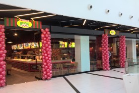 Dekoracje sklepów balonami Mikołów